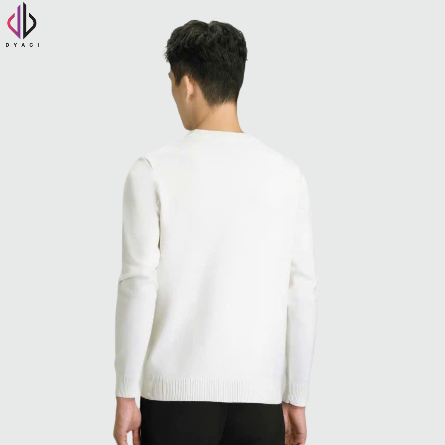 Áo Len Nam Cổ Tròn Quảng Châu DYACI 350gsm Chất Lông Cừu Mềm Mịn Kiểu Hàn Quốc AL76