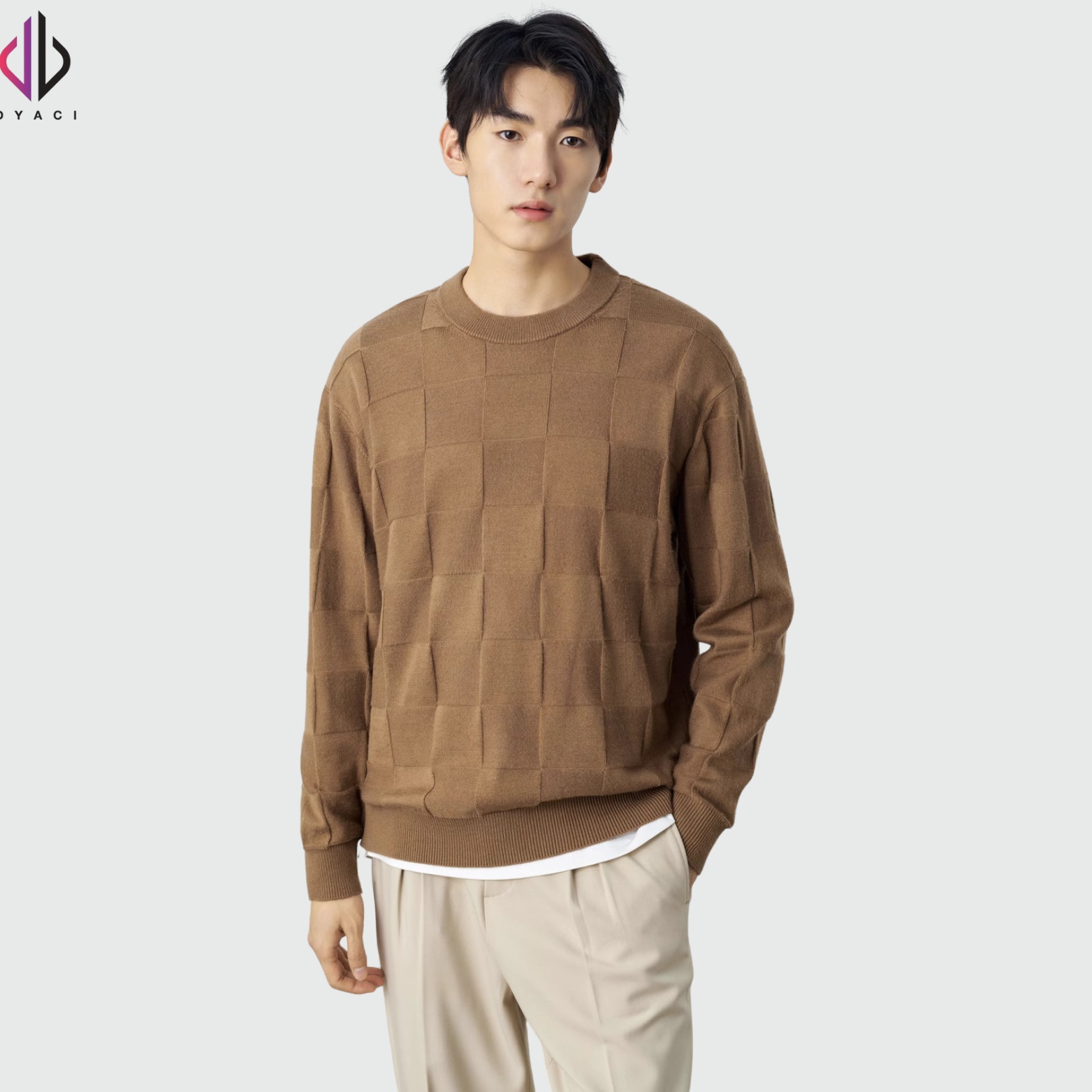 Áo Len Nam Cổ Tròn DYACI Kiểu Dáng Sweater Phong Cách Hàn Quốc Dài Tay Thu Đông Nhiều Màu AL65