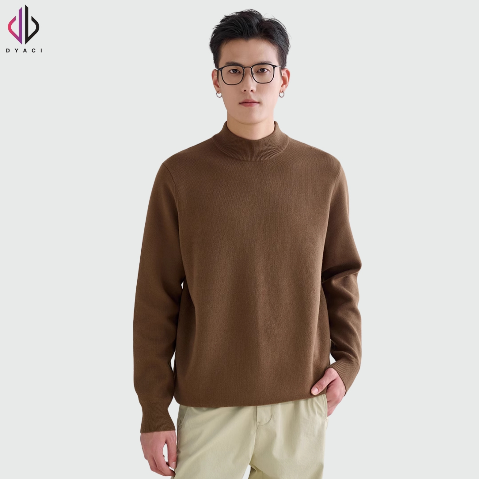 Áo Len Nam Nữ Quảng Châu 350gsm Lông Cừu DYACI Cổ Lọ 3 Phân Dài Tay Đẹp Ấm Thu Đông Hàn Quốc Nhiều Màu AL96