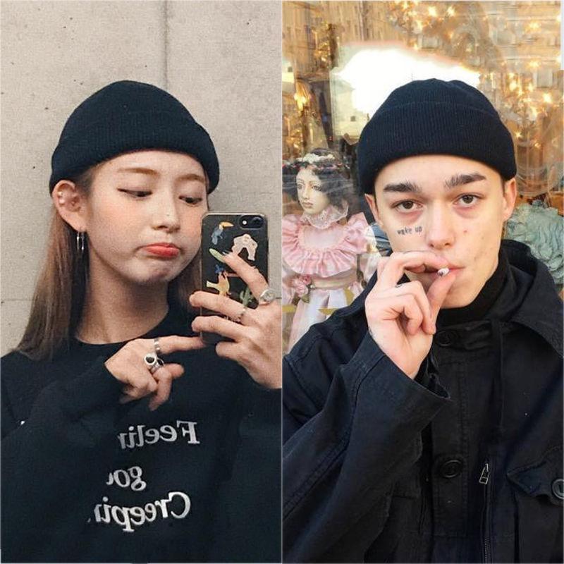 Mũ Len Nam DYACI Unisex Beanie Giữ Ấm Retro Phong Cách Hàn Quốc Thu Đông ML55