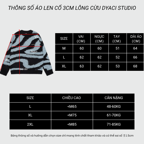 Áo Len Nam Cổ Tròn Quảng Châu Boy Phố Kiểu Dáng Sweater Cao Cấp Phong Cách Hàn Quốc Form Rộng DYACI AL94