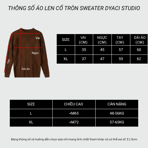 Áo Len Nam Cổ Tròn DYACI Kiểu Dáng Sweater Phong Cách Hàn Quốc Dài Tay Thu Đông Nhiều Màu AL65