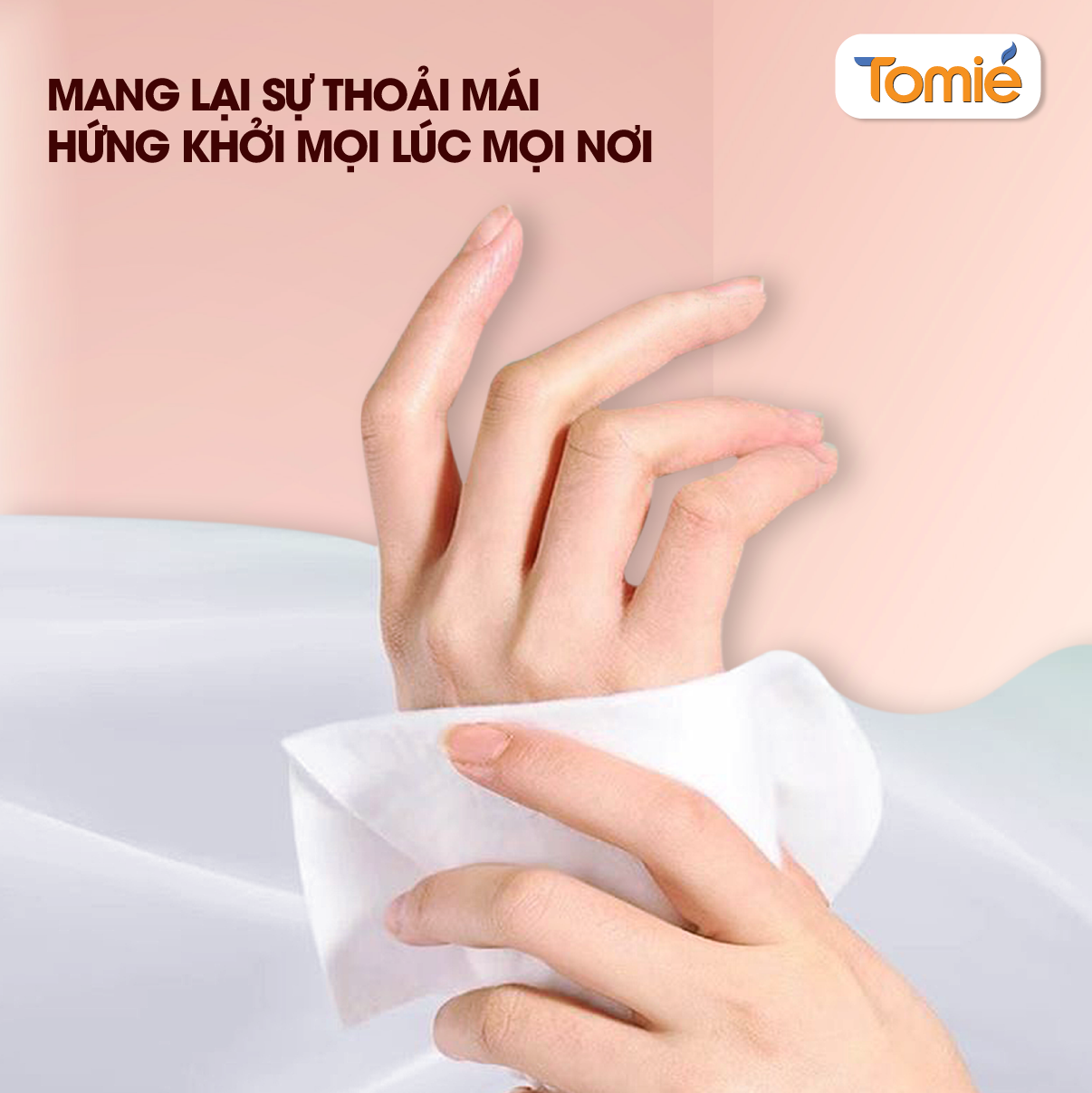 Giấy rút đáy đa năng TOMIÉ 1000 tờ – 8 dây/thùng