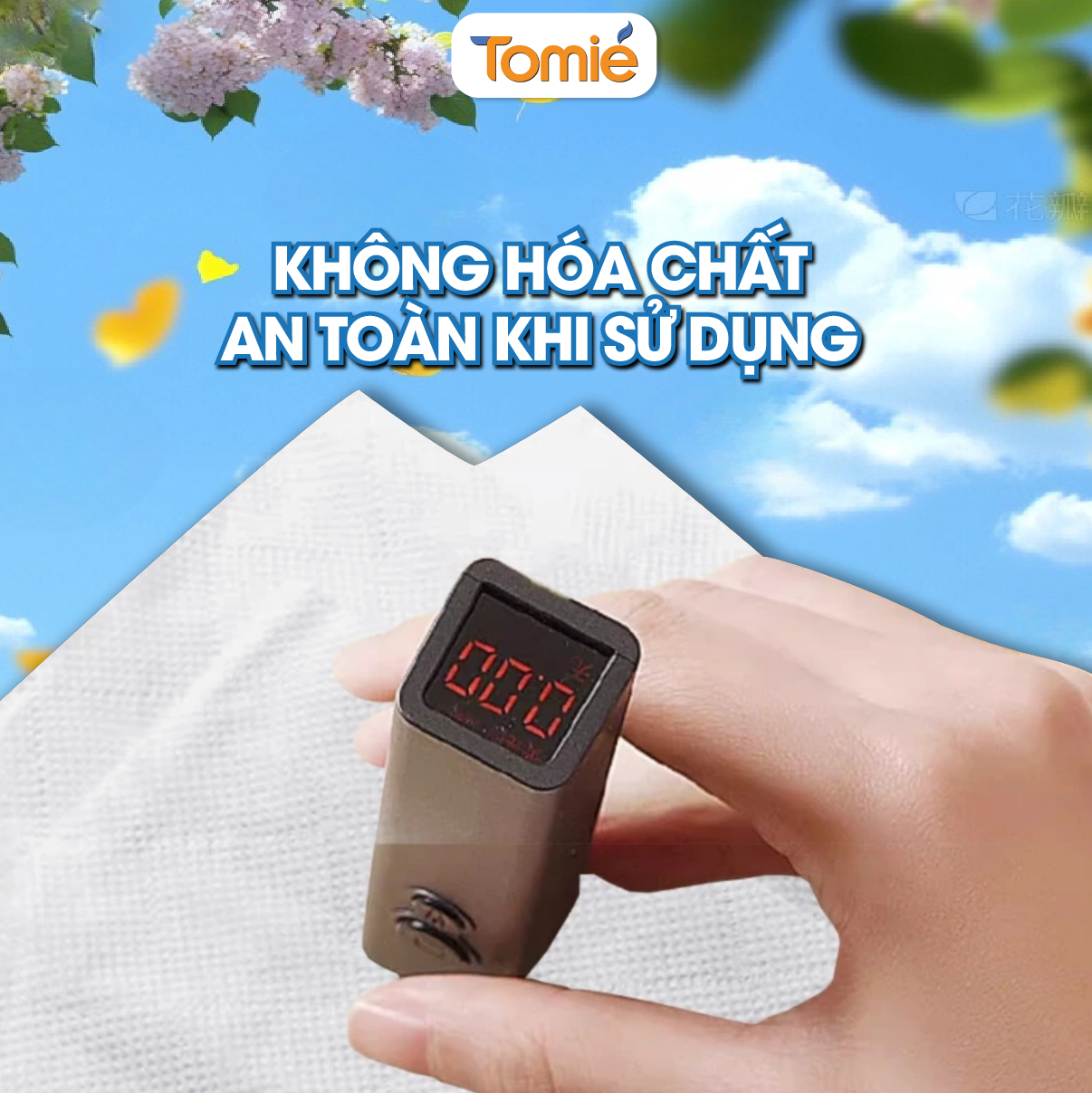 Khăn giấy lụa TOMIE 400 tờ, 175x155, 8 gói/lốc, 15 lốc/bịch