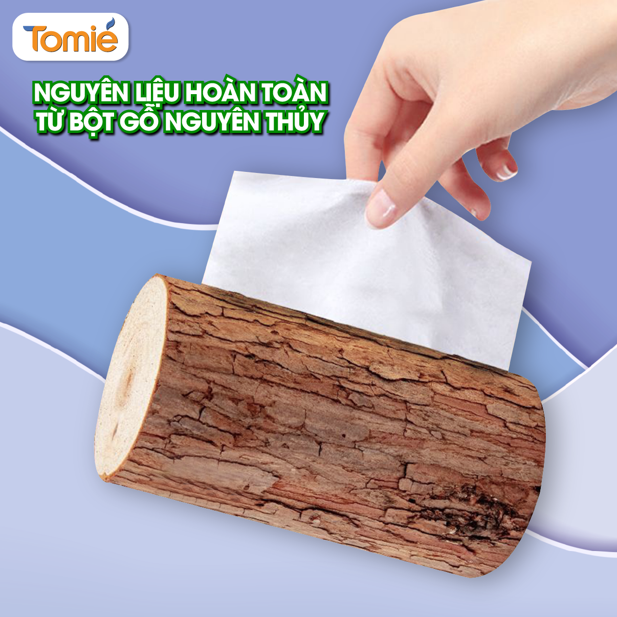 Khăn giấy lụa TOMIE 600 tờ; 5 gói/lốc