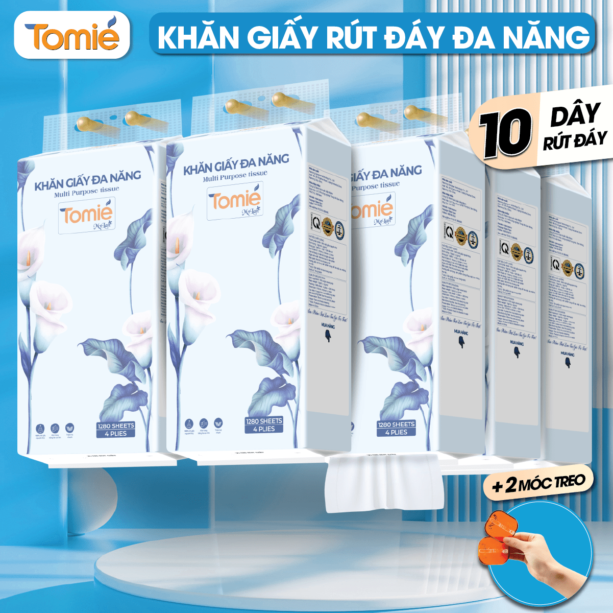 Giấy rút treo tường 1280 tờ