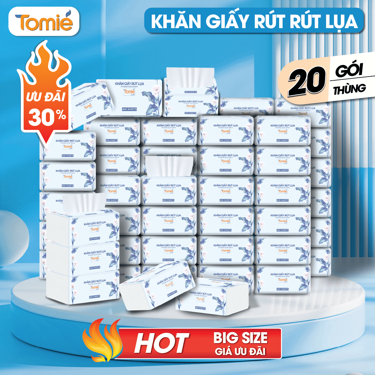 Giấy rút 600 tờ