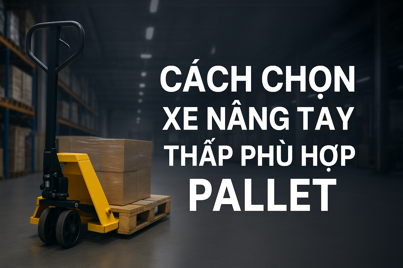 Cách Chọn Xe Nâng Tay Thấp Phù Hợp Pallet