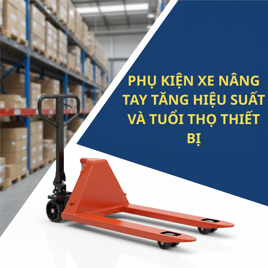 Phụ Kiện Xe Nâng Tay – Giải Pháp Nâng Cấp, Kéo Dài Tuổi Thọ Thiết Bị Kho Vận
