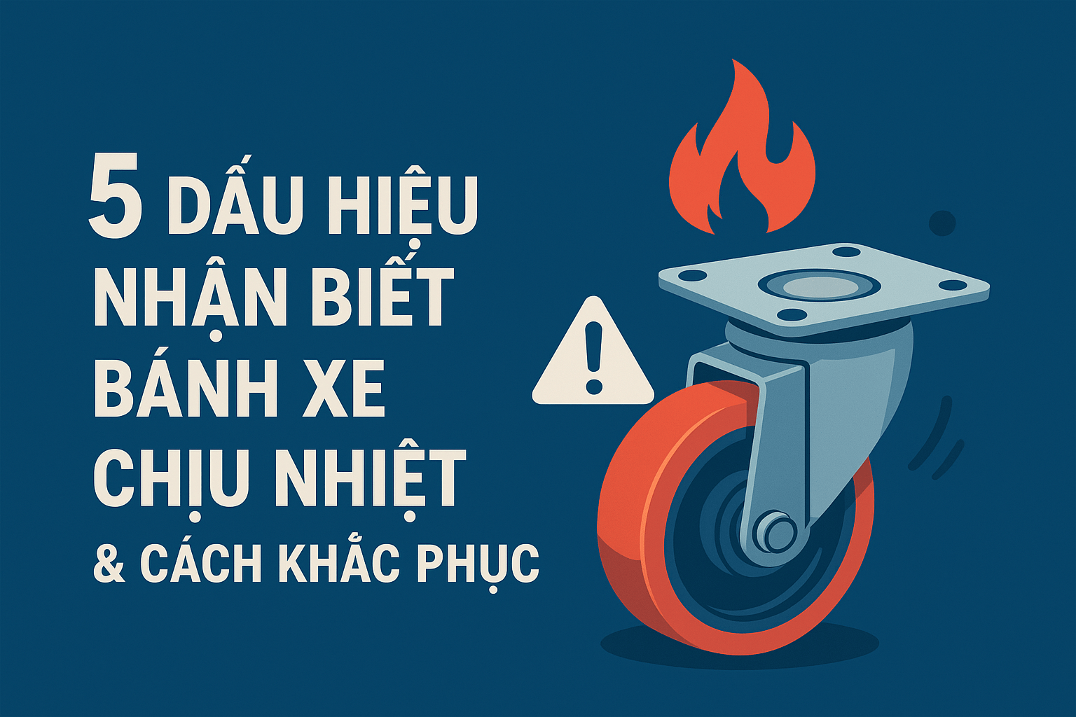 5 Dấu Hiệu Nhận Biết Bánh Xe Chịu Nhiệt Kém Chất Lượng Cách Khắc Phục