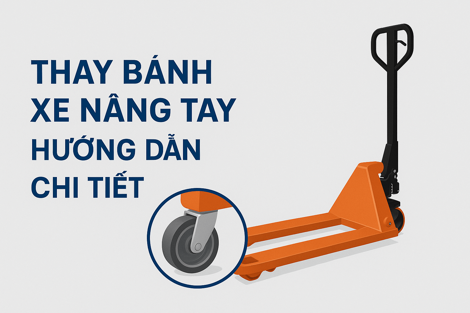 Hướng dẫn thay bánh xe nâng tay – tiết kiệm chi phí và tăng tuổi thọ thiết bị