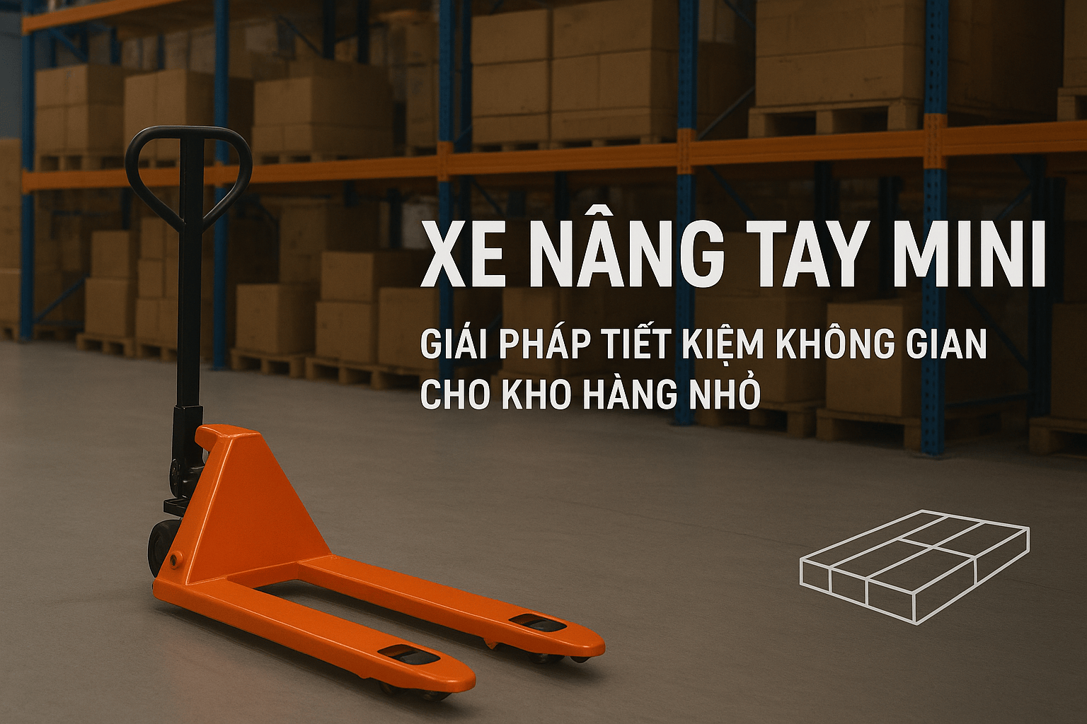 Xe Nâng Tay Mini – Giải Pháp Tiết Kiệm Không Gian Cho Kho Hàng Hiện Đại