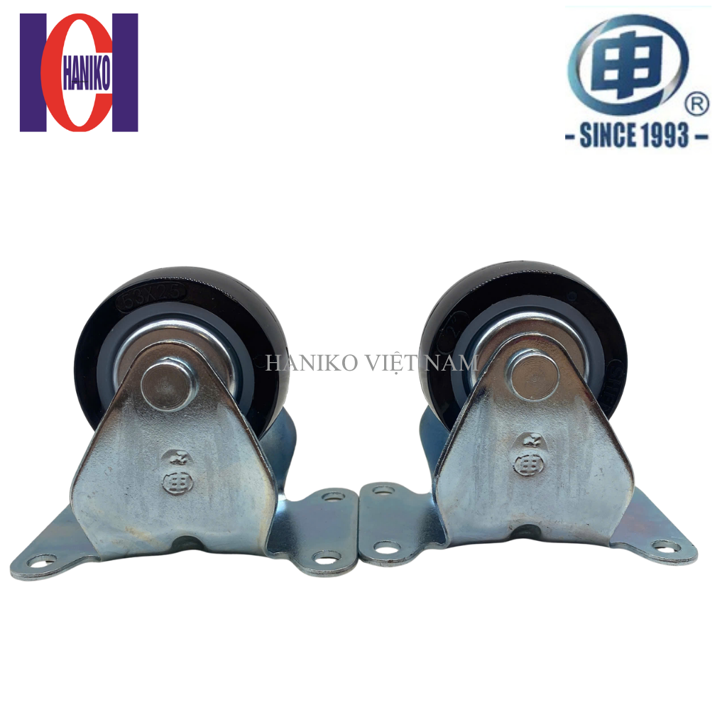 Bánh xe shenpai PU 50 cố định có nắp 15A03-1010