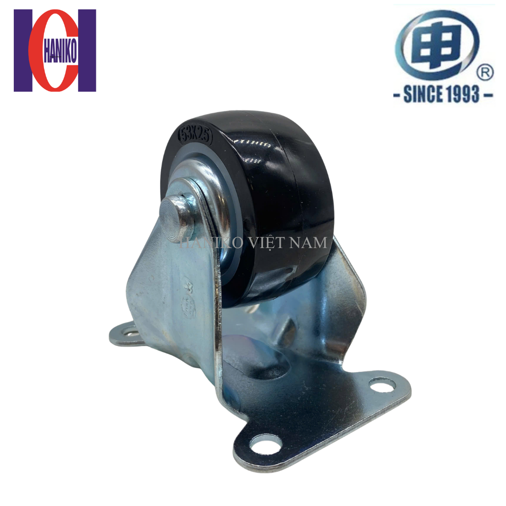 Bánh xe shenpai PU 50 cố định có nắp 15A03-1010