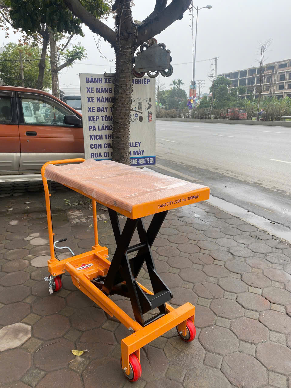 Xe nâng bàn Kawa 1 tấn