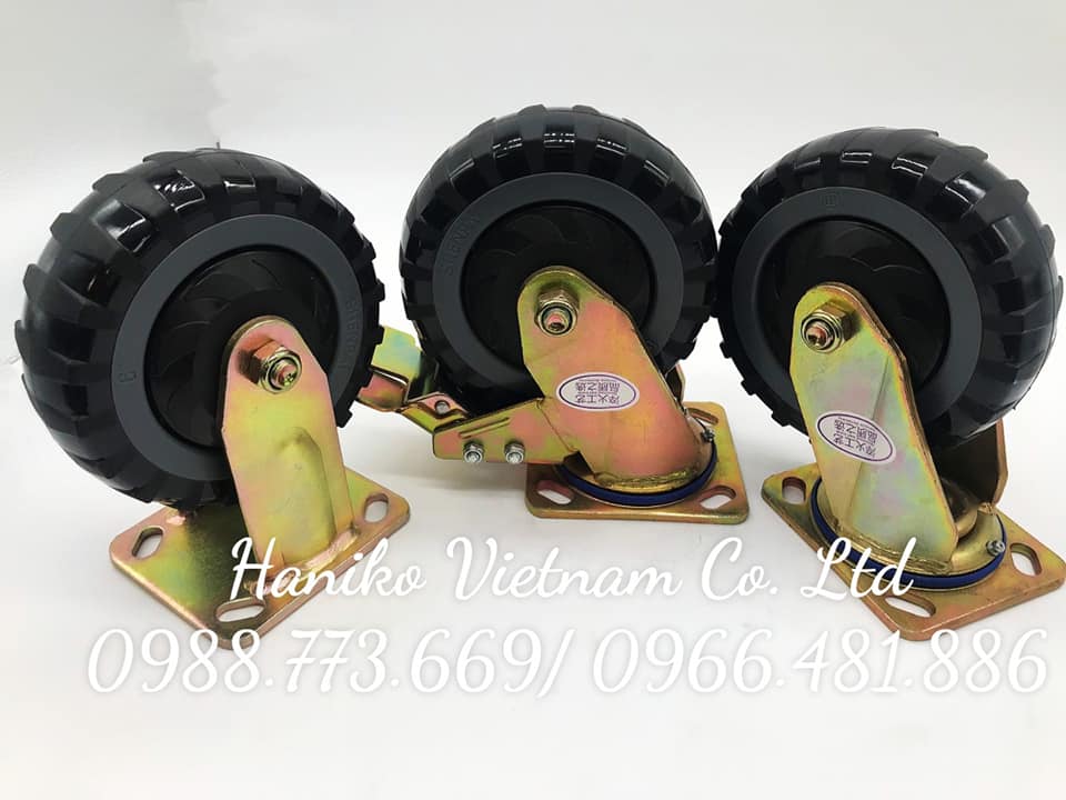 Bánh xe shenpai PU phi 150 xoay bản 50