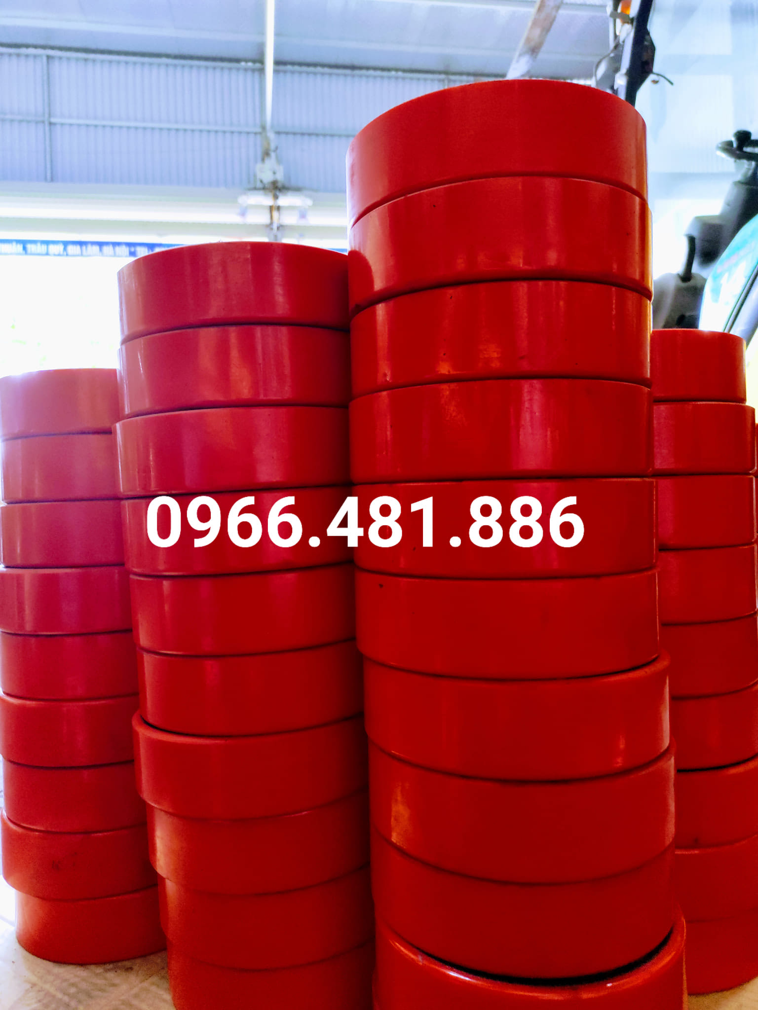 Bánh xe PU 180x50 có bi