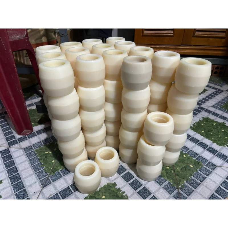 Bánh xe nylon trắng phi 80x70