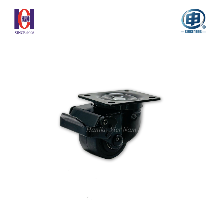 Bánh xe shenpai nylon phi 65 xoay khóa