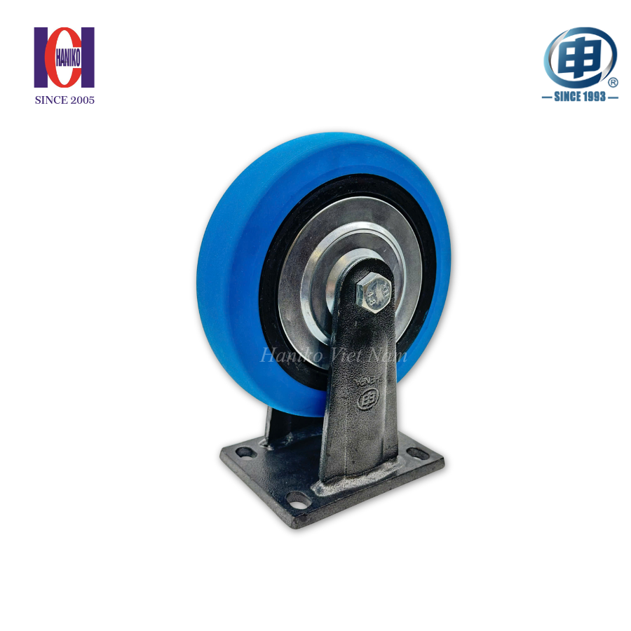 Bánh xe shenpai nylon phi 200 cố định