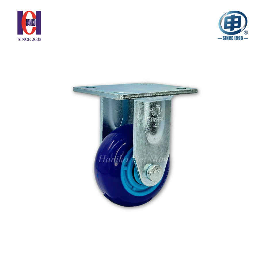 Bánh xe shenpai PU phi 100 cố định bản 45