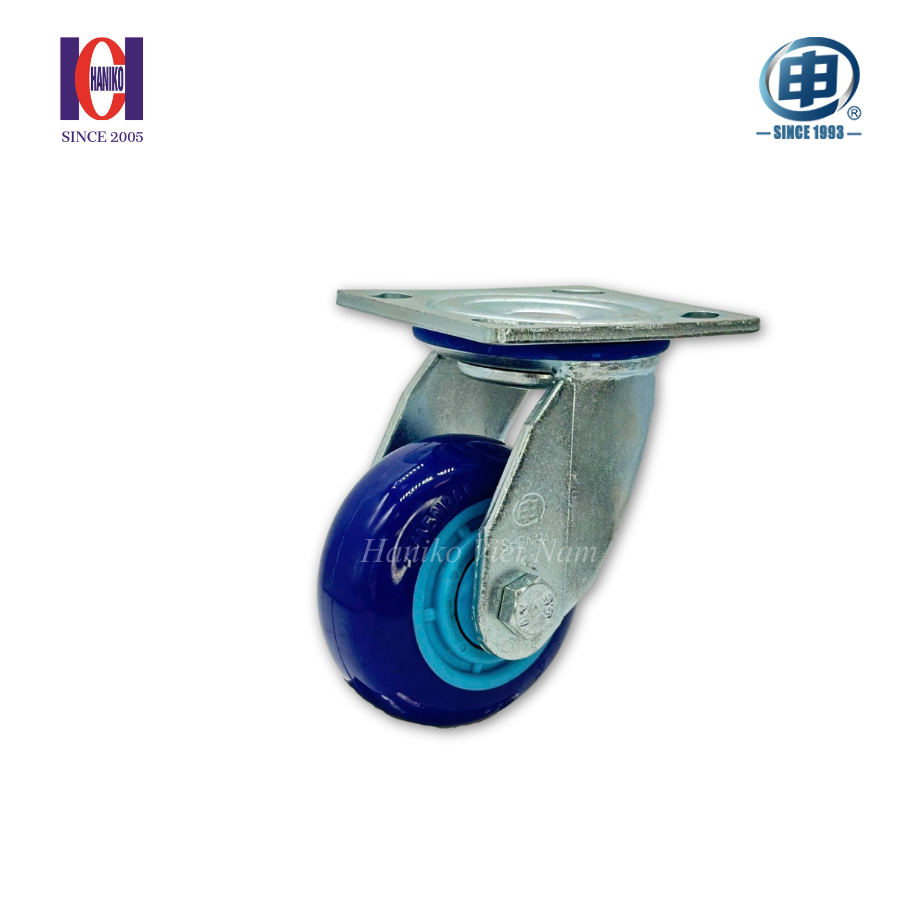 Bánh xe shenpai PU phi 100 xoay bản 45