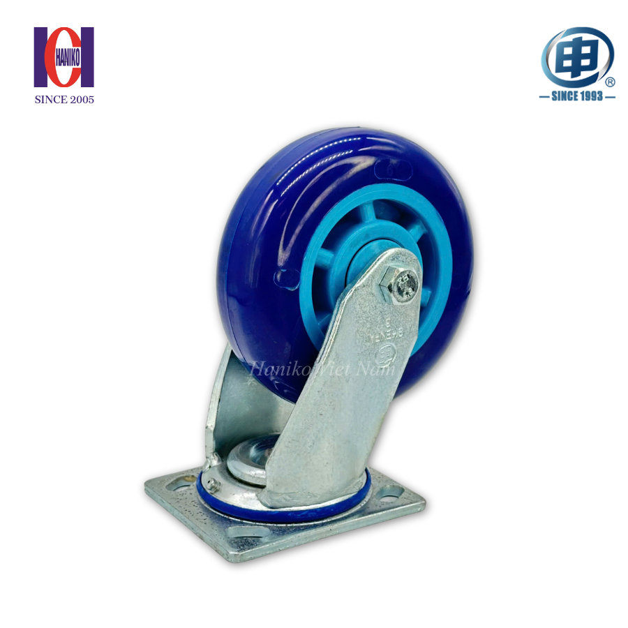 Bánh xe shenpai PU phi 150 xoay bản 50