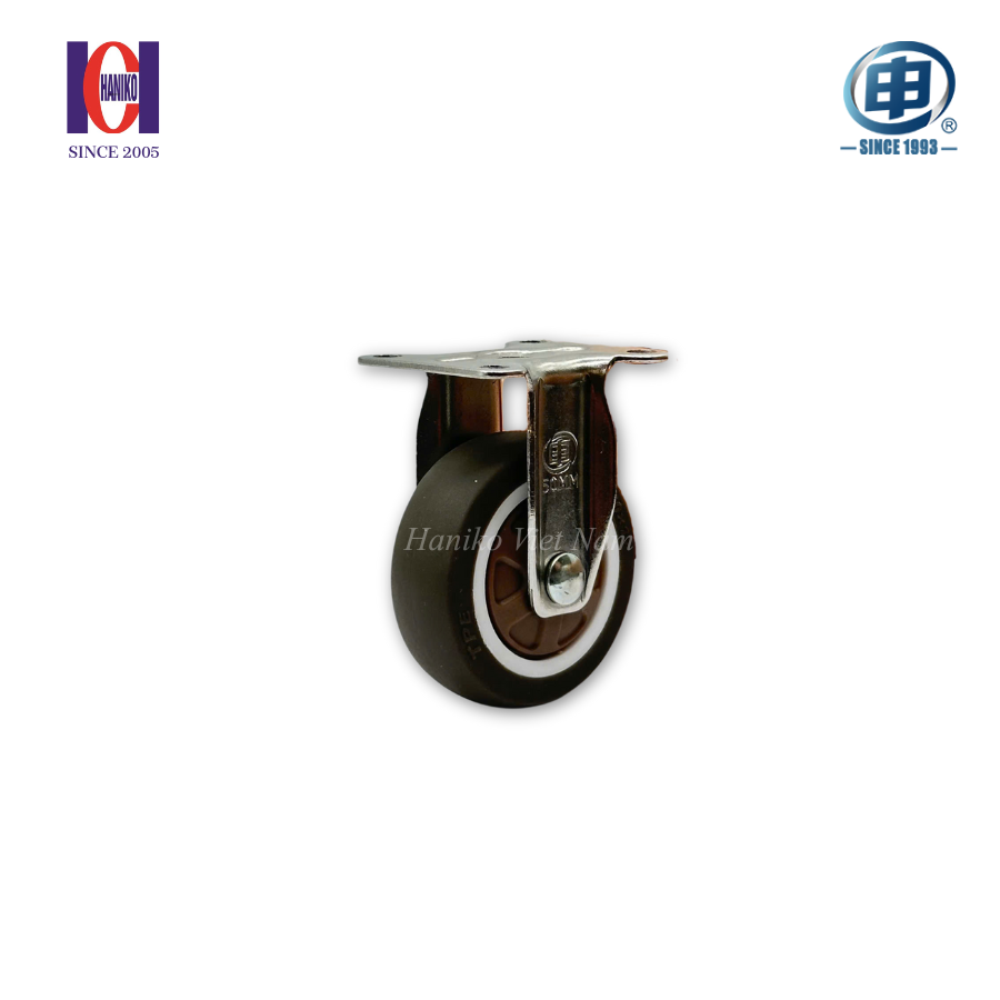 Bánh xe shenpai TPR phi 50 cố định