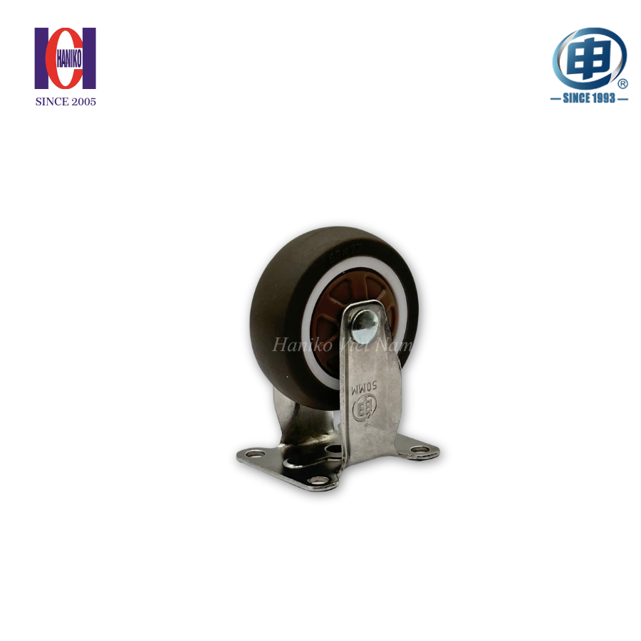 Bánh xe shenpai TPR phi 50 cố định