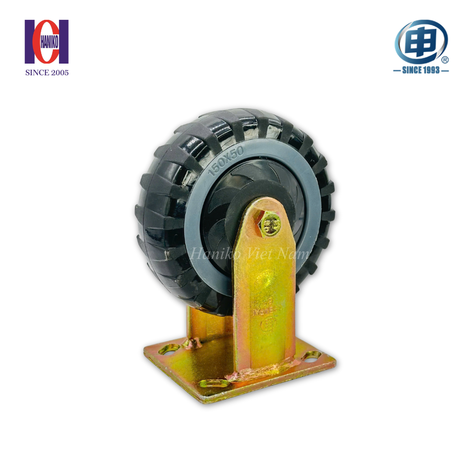 Bánh xe shenpai PU phi 150 cố định bản 50