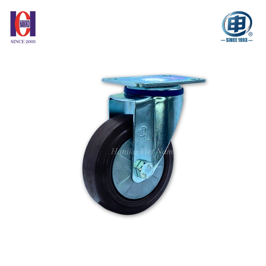 Bánh xe shenpai cao su phi 100 bản 32