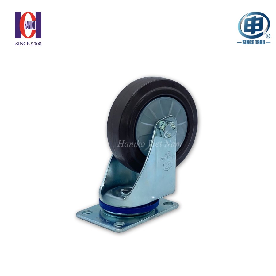 Bánh xe shenpai cao su phi 100 bản 32