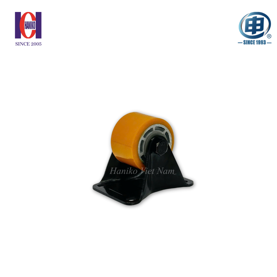 Bánh xe PU cốt nhôm phi 65 cố định