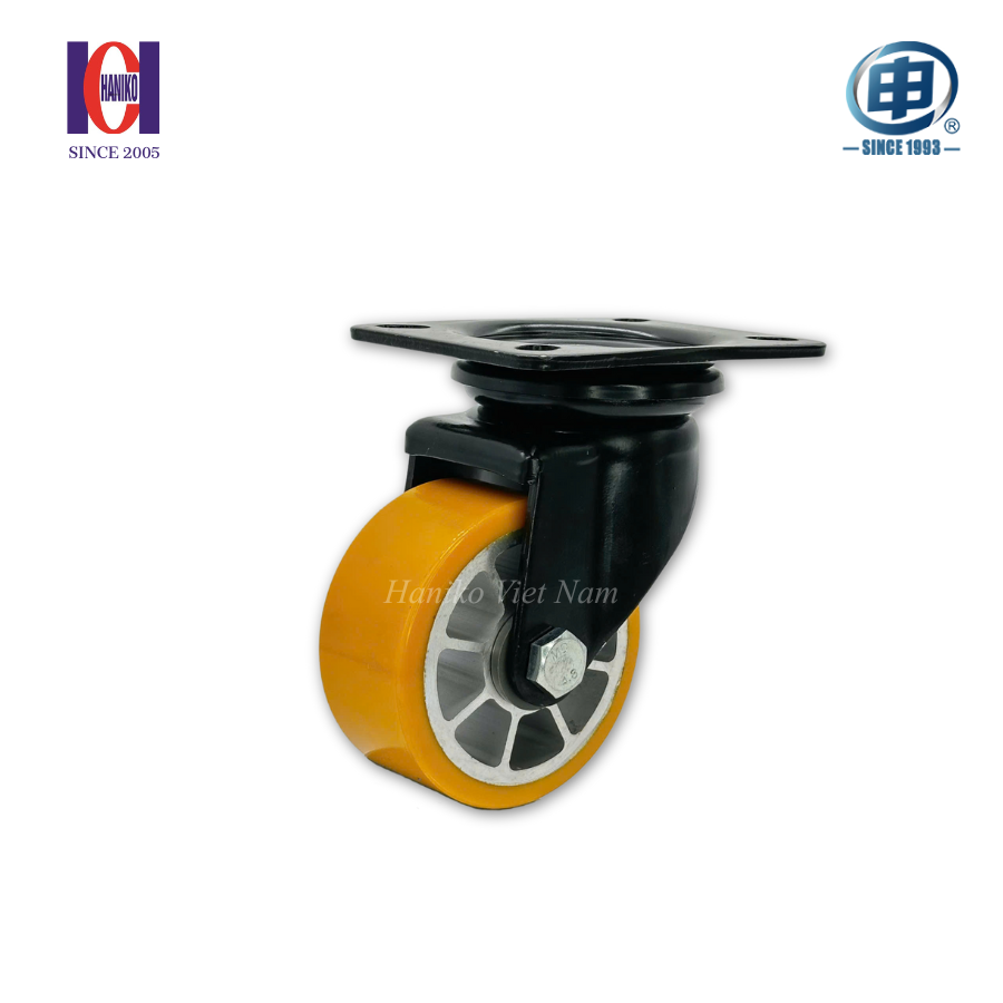 Bánh xe shenpai PU cốt nhôm chống tĩnh điện phi 100 xoay