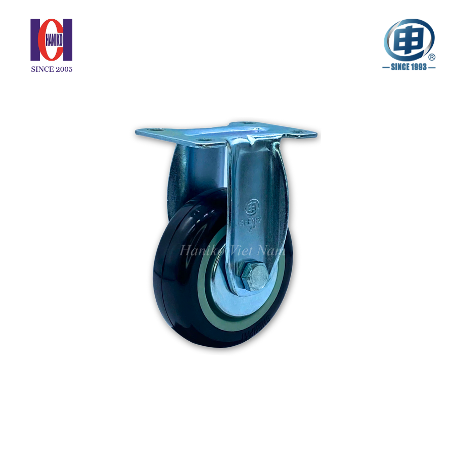 Bánh xe shenpai PU phi 100 cố định bản 32