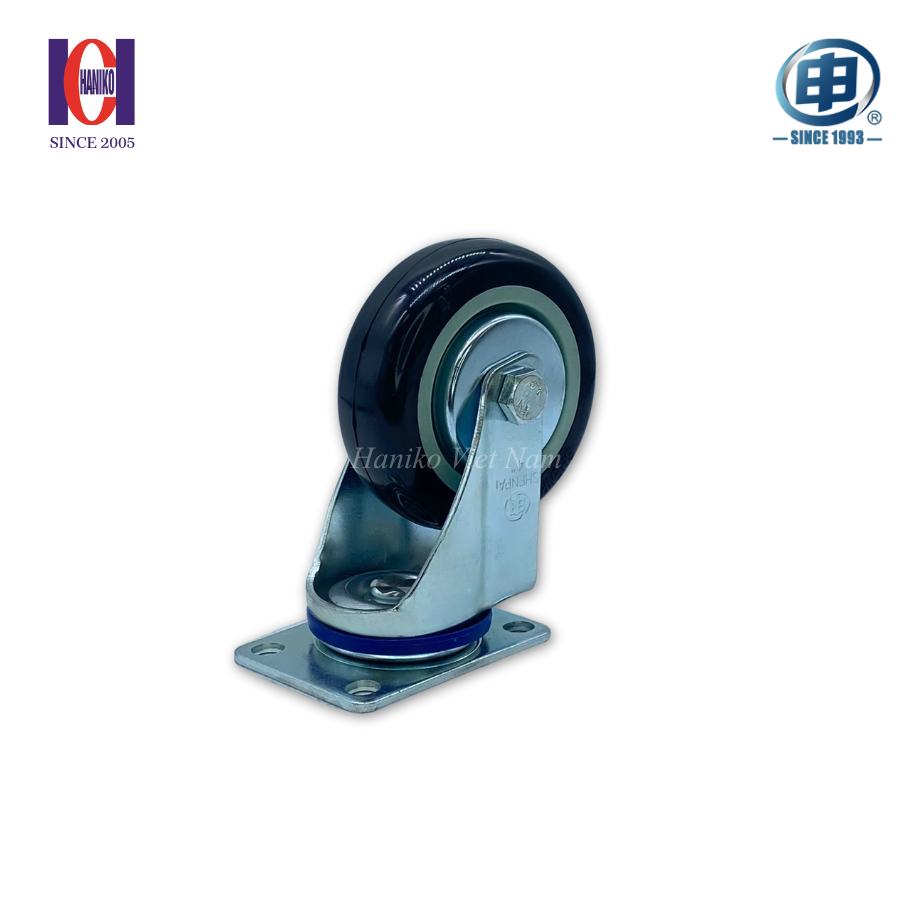 Bánh xe shenpai PU phi 100 xoay bản 32