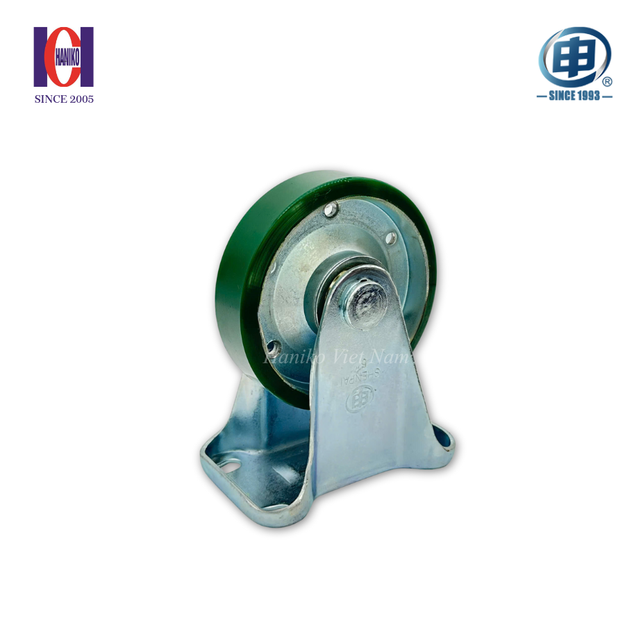 Bánh xe shenpai PU phi 130 cố định