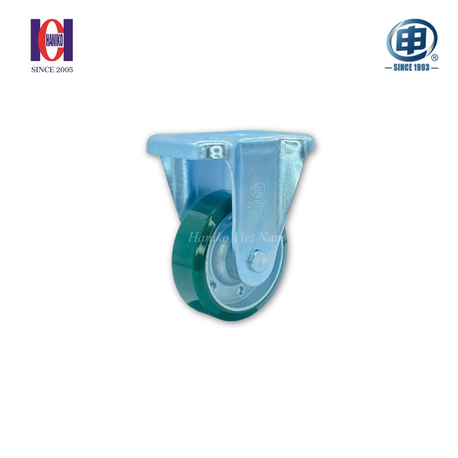 Bánh xe shenpai PU phi 100 cố định bản 32