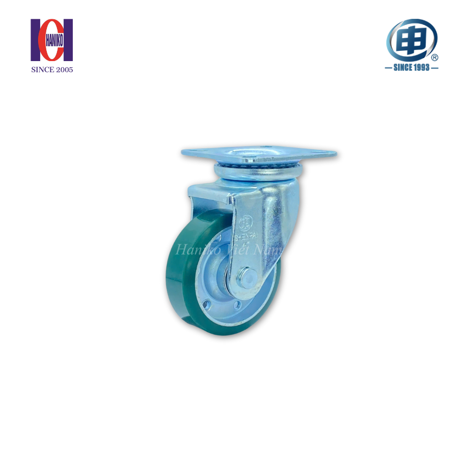 Bánh xe shenpai PU phi 100 xoay bản 32