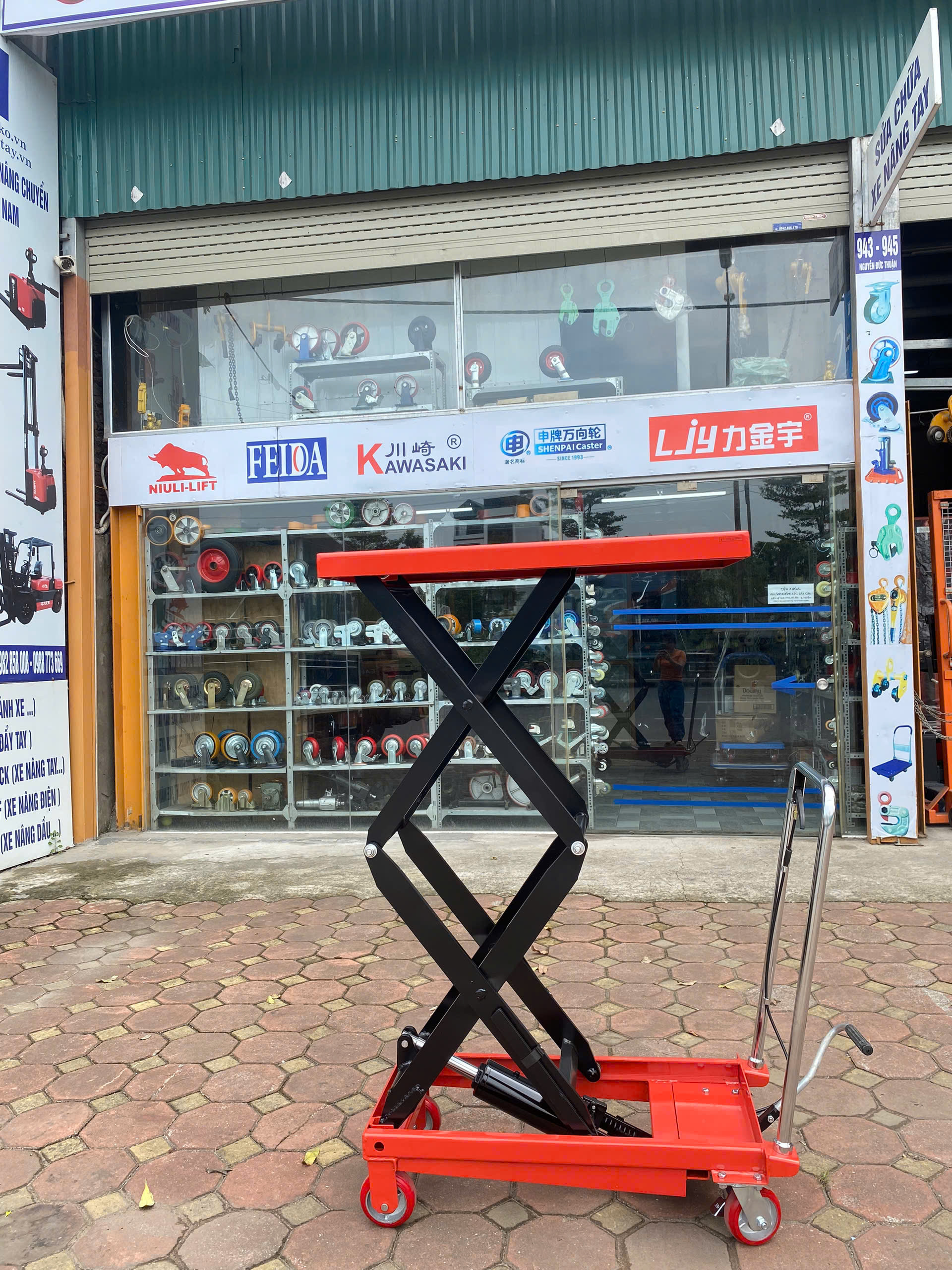 Xe nâng bàn cam 350kg