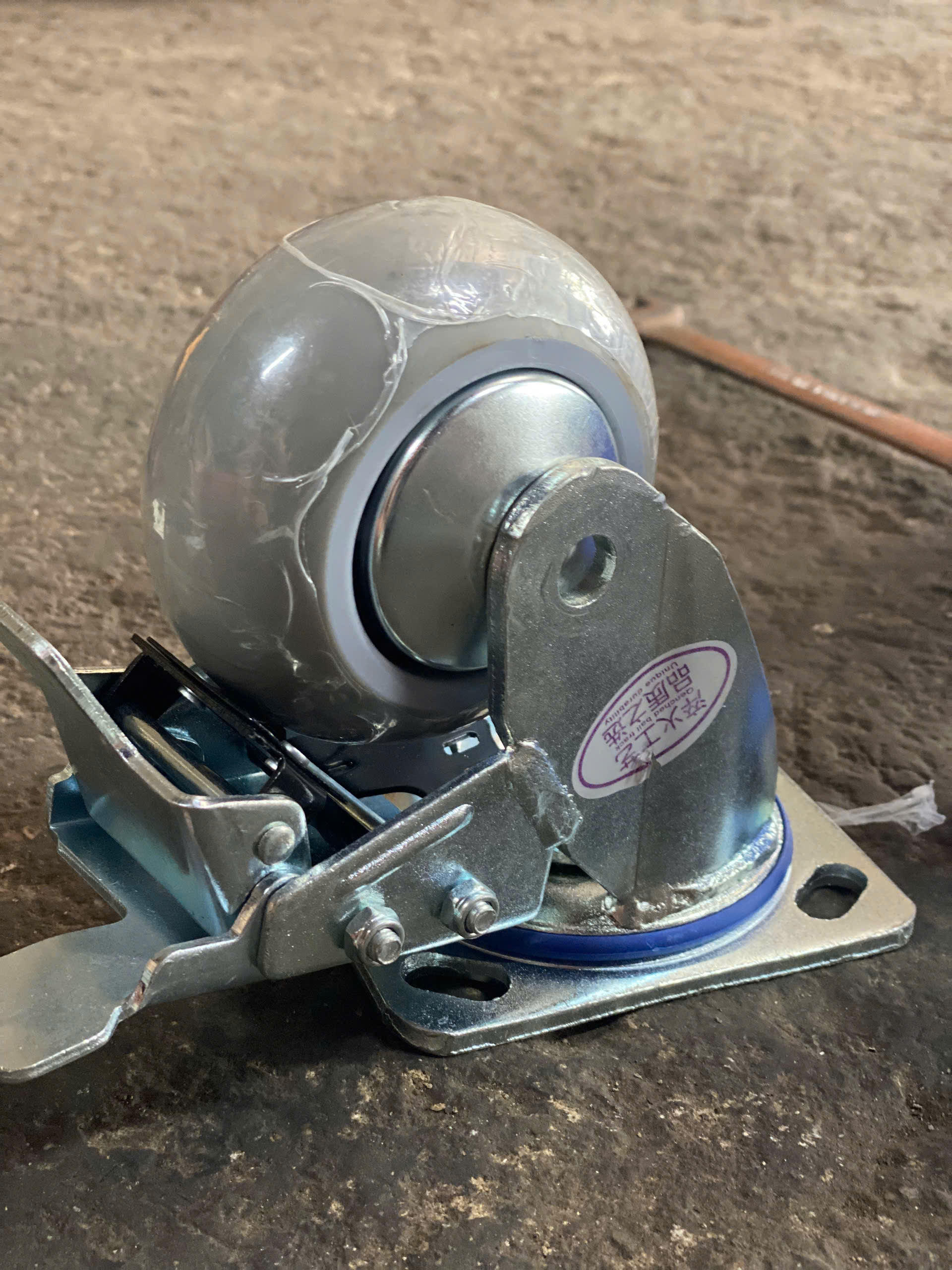 Bánh xe shenpai TPR phi 100 xoay khóa bản 50