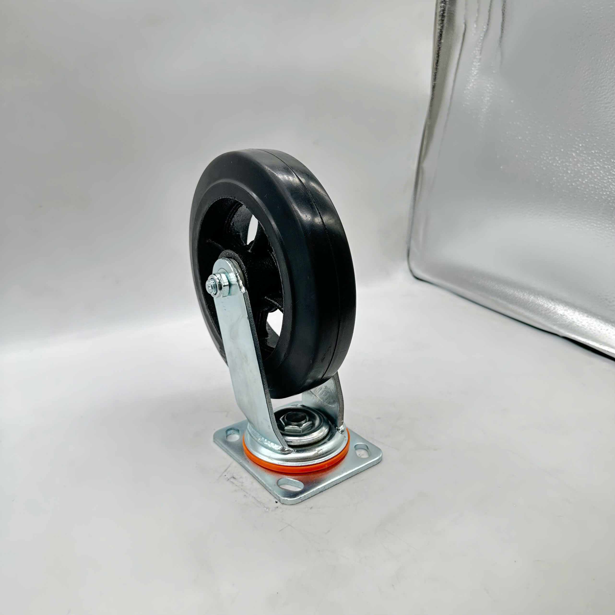 Bánh xe feida cao su gang phi 200 xoay