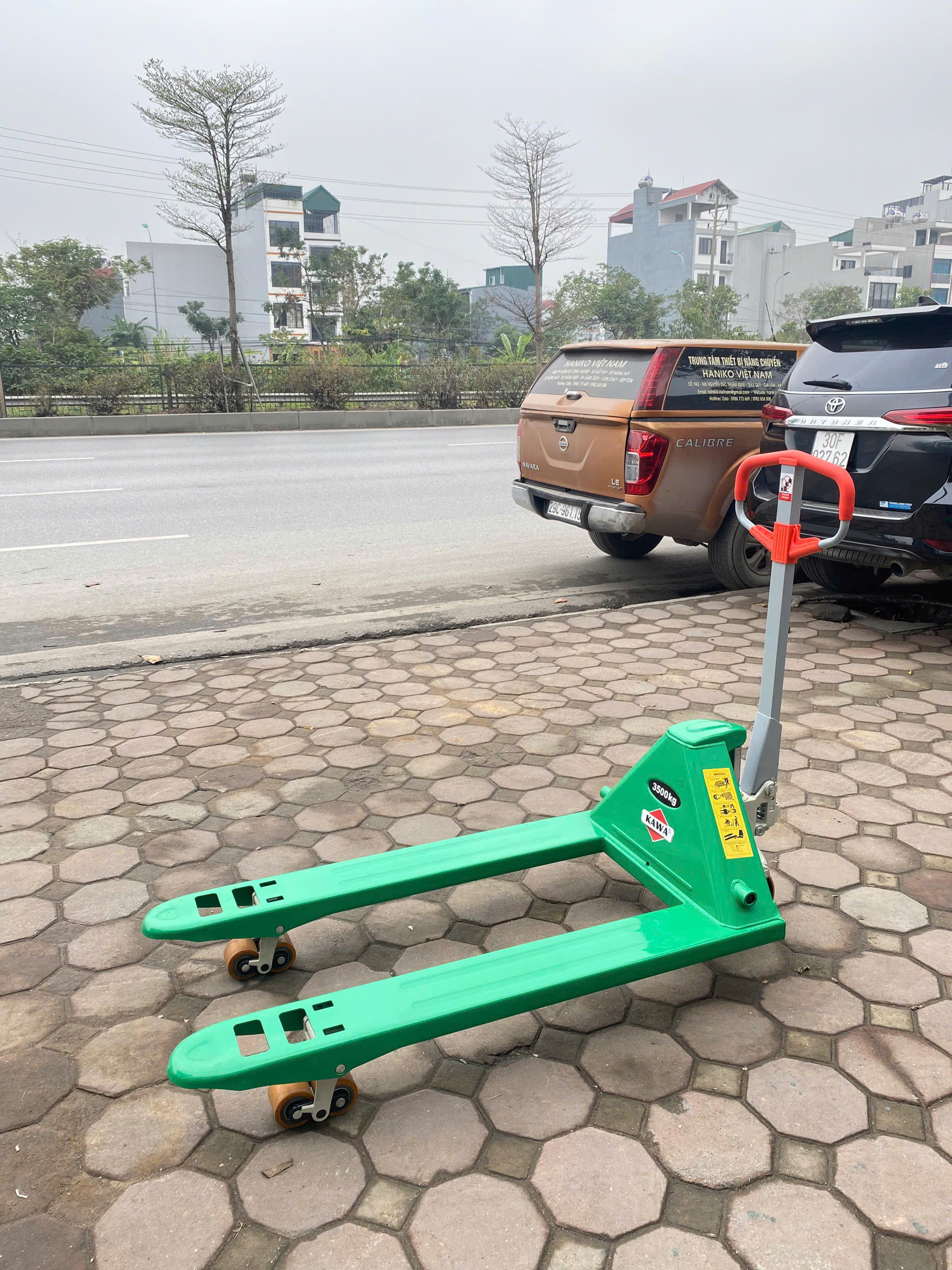 Xe nâng Kawa xanh 3.5T Rộng