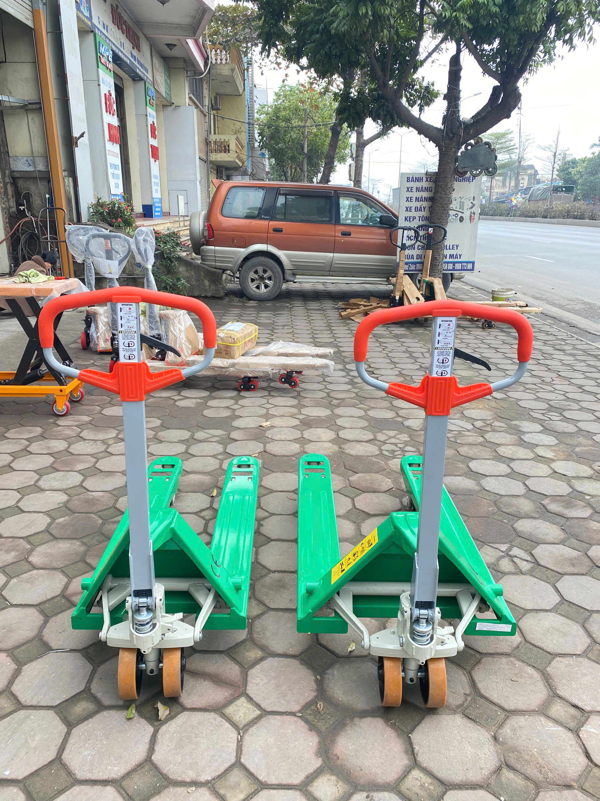 Xe nâng Kawa xanh 3.5T Rộng