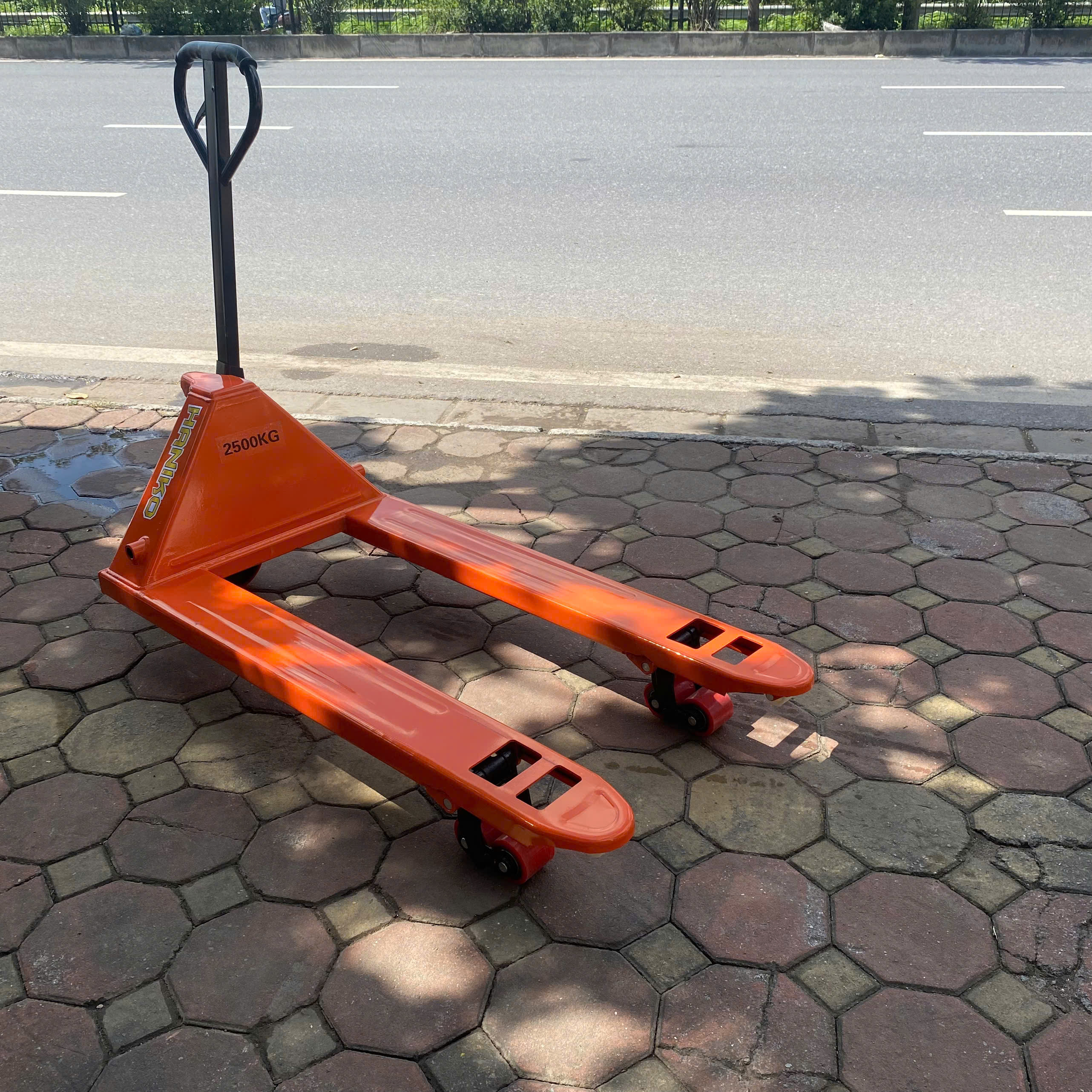 Xe nâng tay thấp 2500kg càng rộng