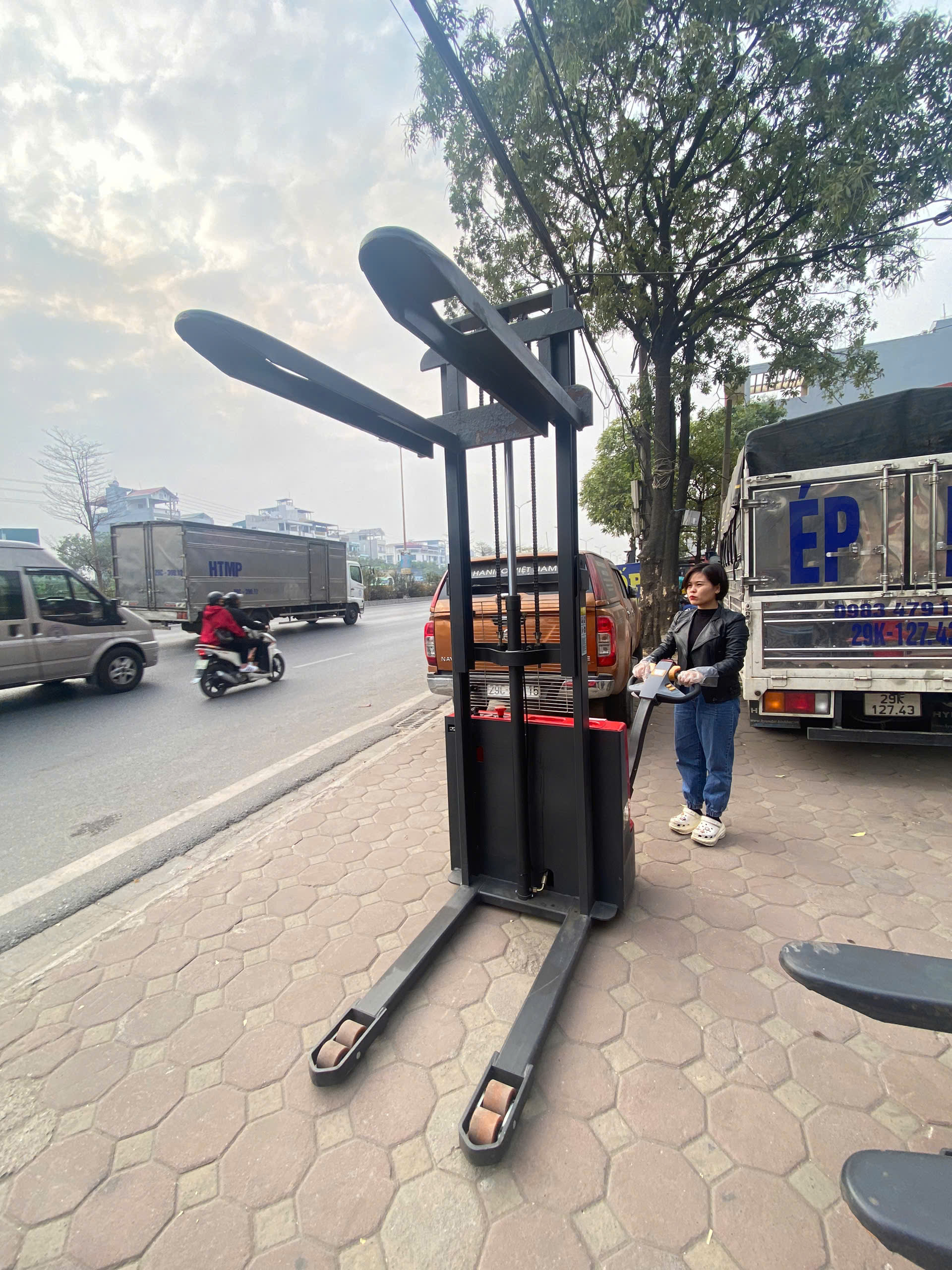 Xe nâng cao điện dắt lái 1.5T-3M CD-D15AD(E.)