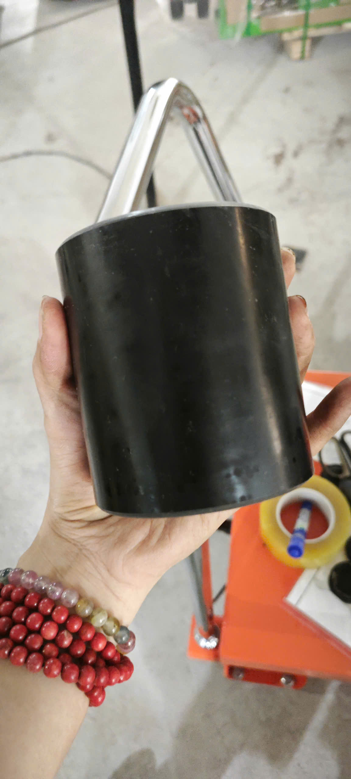 Bánh xe PU đen 80x70