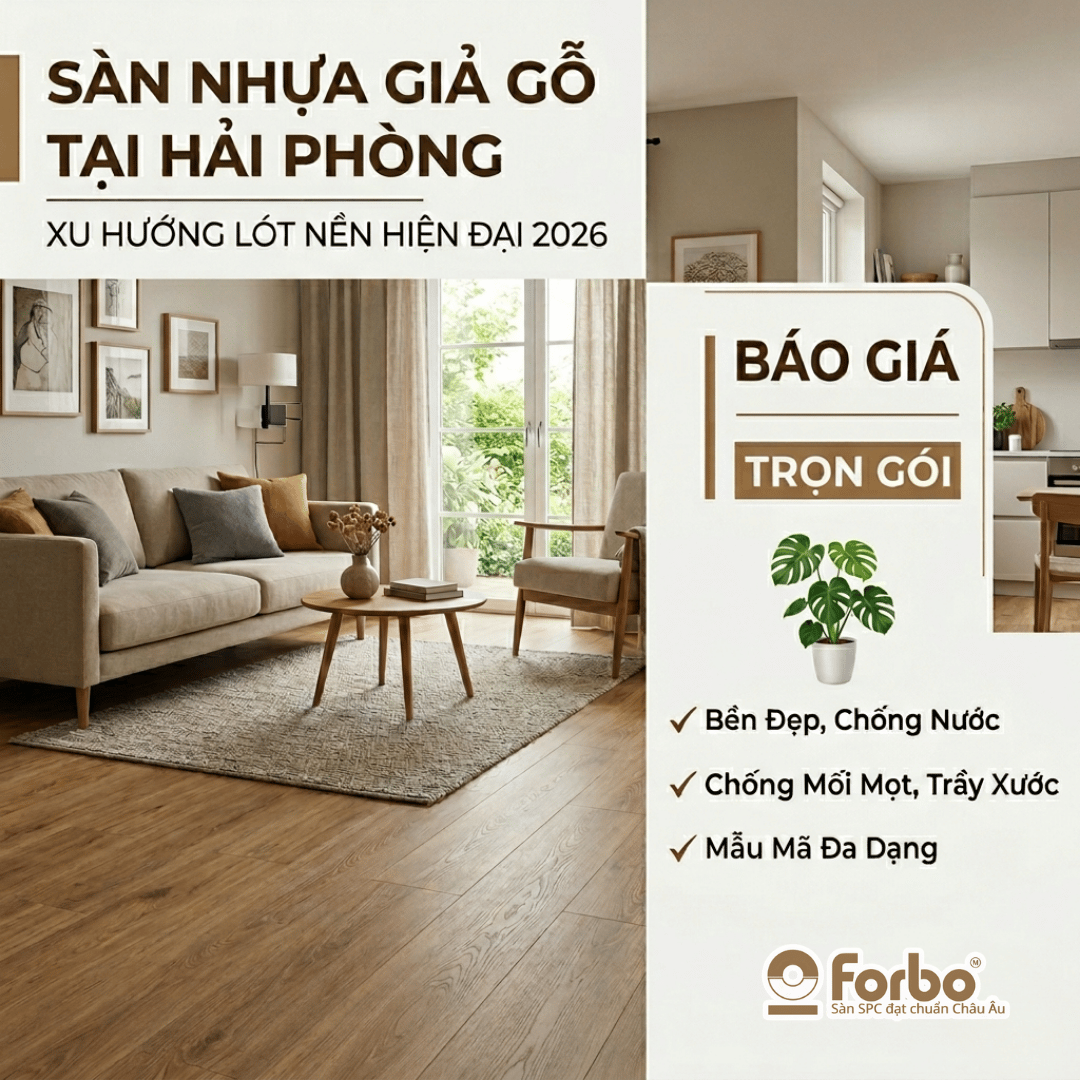SÀN NHỰA GIẢ GỖ TẠI HẢI PHÒNG: BÁO GIÁ VÀ XU HƯỚNG LÓT NỀN HIỆN ĐẠI 2026