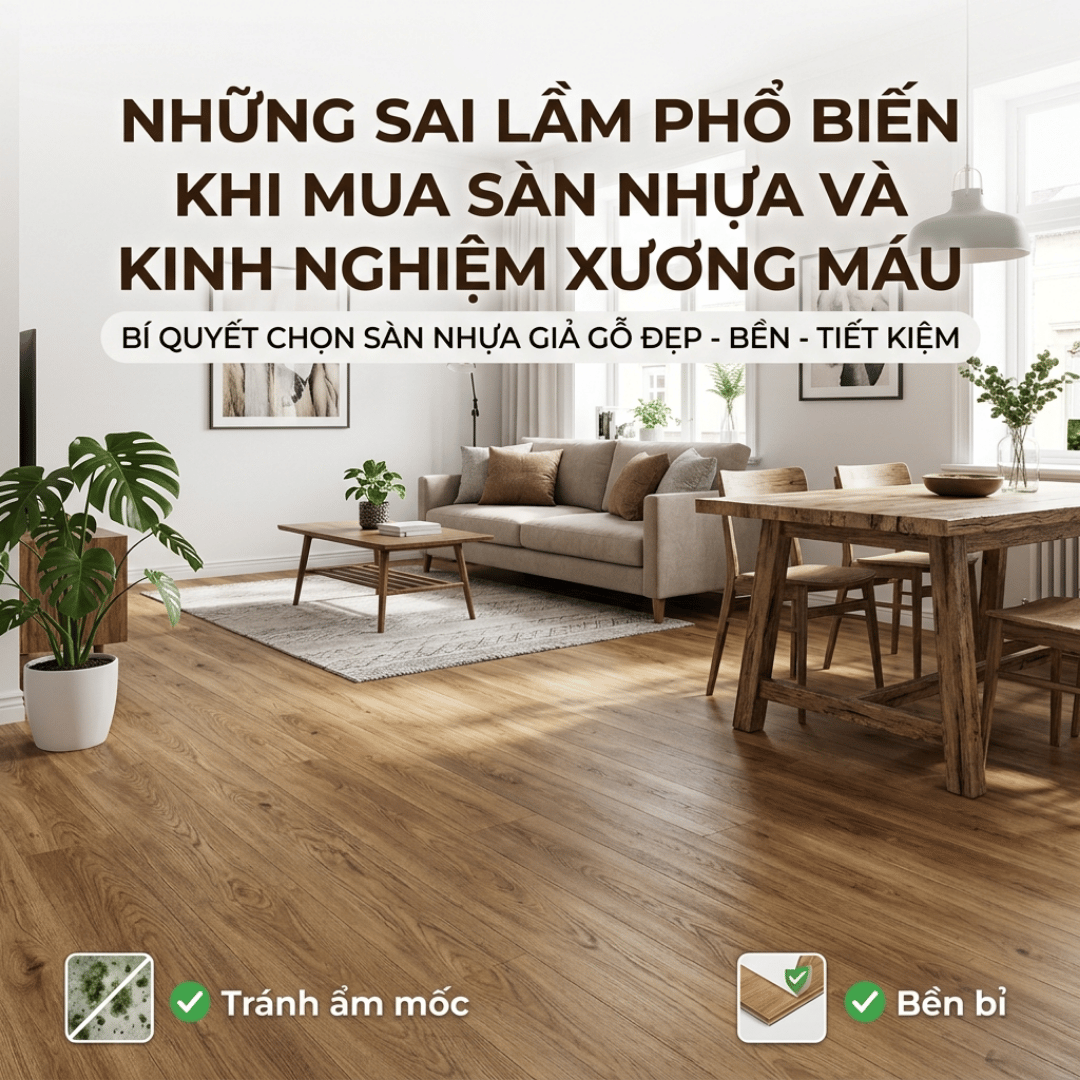 NHỮNG SAI LẦM PHỔ BIẾN KHI MUA SÀN NHỰA VÀ KINH NGHIỆM XƯƠNG MÁU 2026