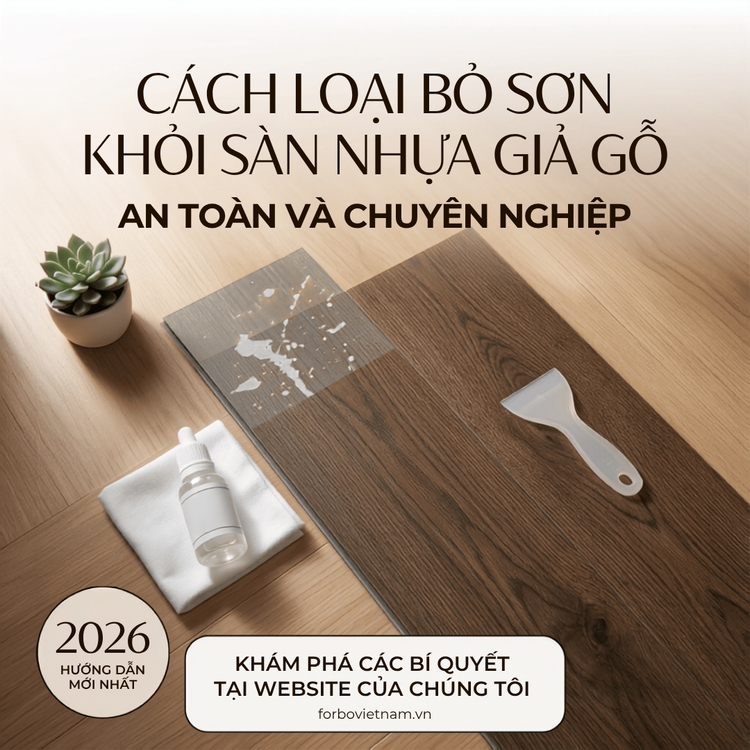 CÁCH LOẠI BỎ SƠN KHỎI SÀN NHỰA GIẢ GỖ AN TOÀN VÀ CHUYÊN NGHIỆP 2026